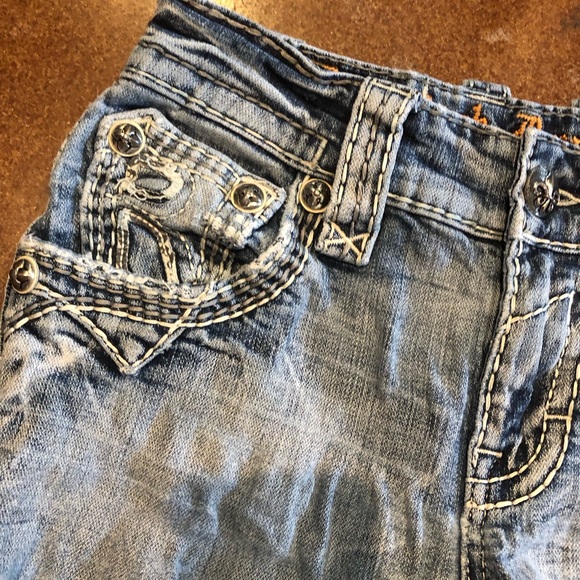 Rock Revival Baxter Slim Bootcut Jeans Sz 27 - Picture 3 of 16